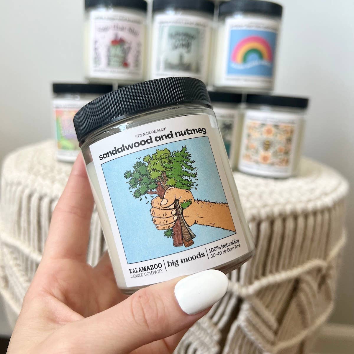 "It's Nature, Man" Sandalwood & Nutmeg - Luxury Soy Candle